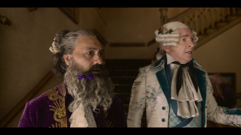 Fancy Blackbeard Taika Waititi as Blackbeard, dressed up for a party